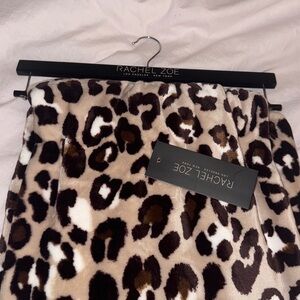 NWT Rachel Zoe Leopard Animal Print Decorative Throw Blanket